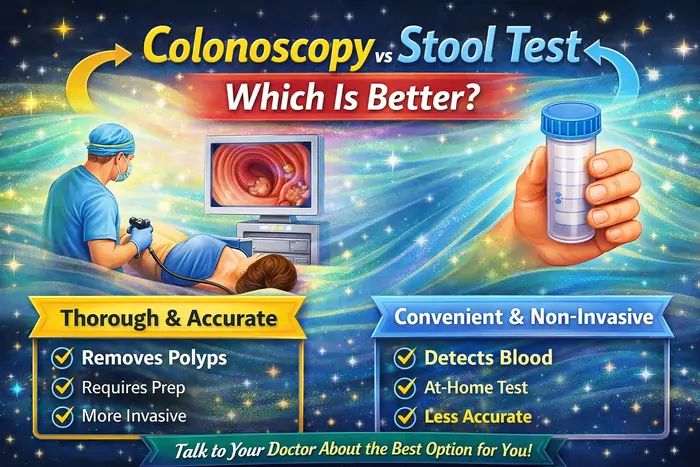 Colonoscopy vs Stool Test