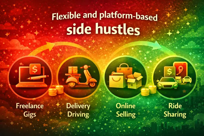 Flexible and platform‑based side hustles