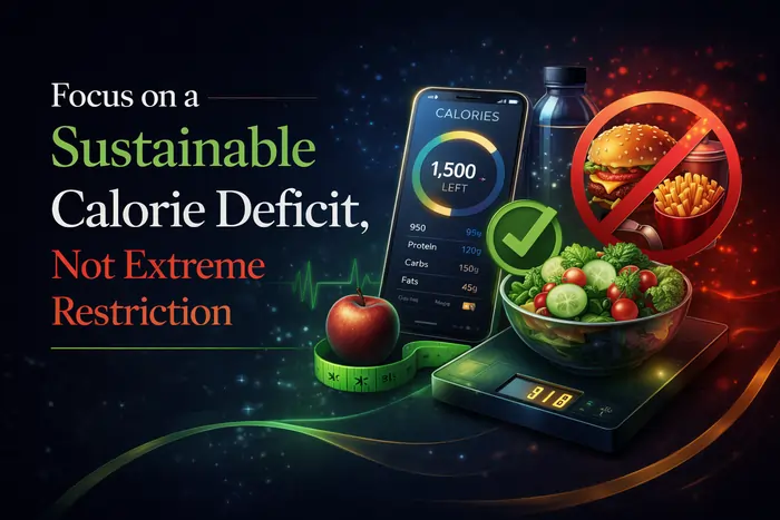 Focus on a Sustainable Calorie Deficit, Not Extreme Restriction