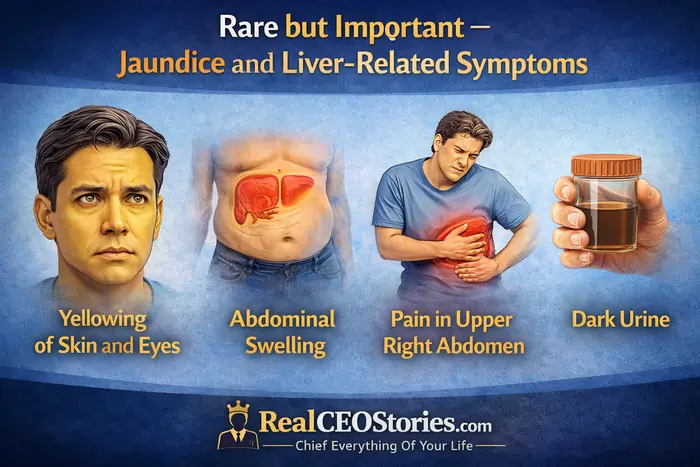Rare but Important – Jaundice and Liver‑Related Symptoms