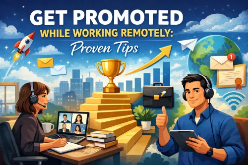 how to get promoted remotely