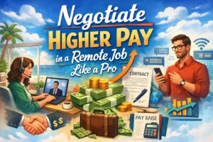 negotiate higher pay in remote job