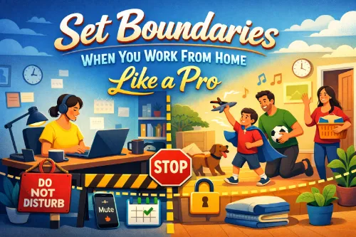 set boundaries when you work from home