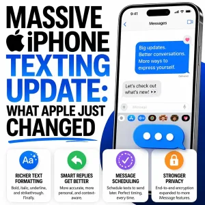 Apple iPhone Texting Change