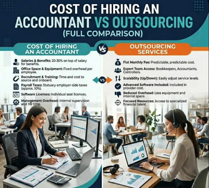 Cost of Hiring an Accountant vs Outsourcing