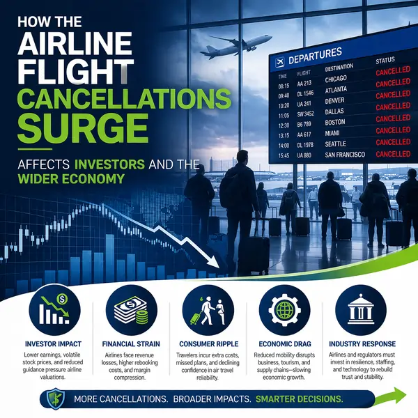 How the Airline Flight Cancellations Surge Affects Investors and the Wider Economy