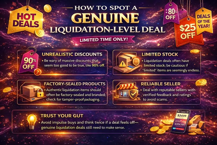How to Spot a Genuine Liquidation‑Level Deal