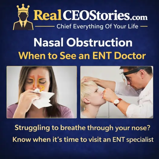Nasal Obstruction When to See an ENT Doctor