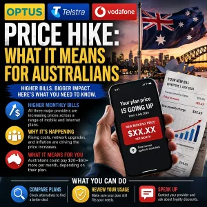 Optus, Telstra, Vodafone Price Hike