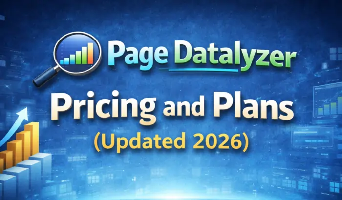 Page Datalyzer Pricing and Plans