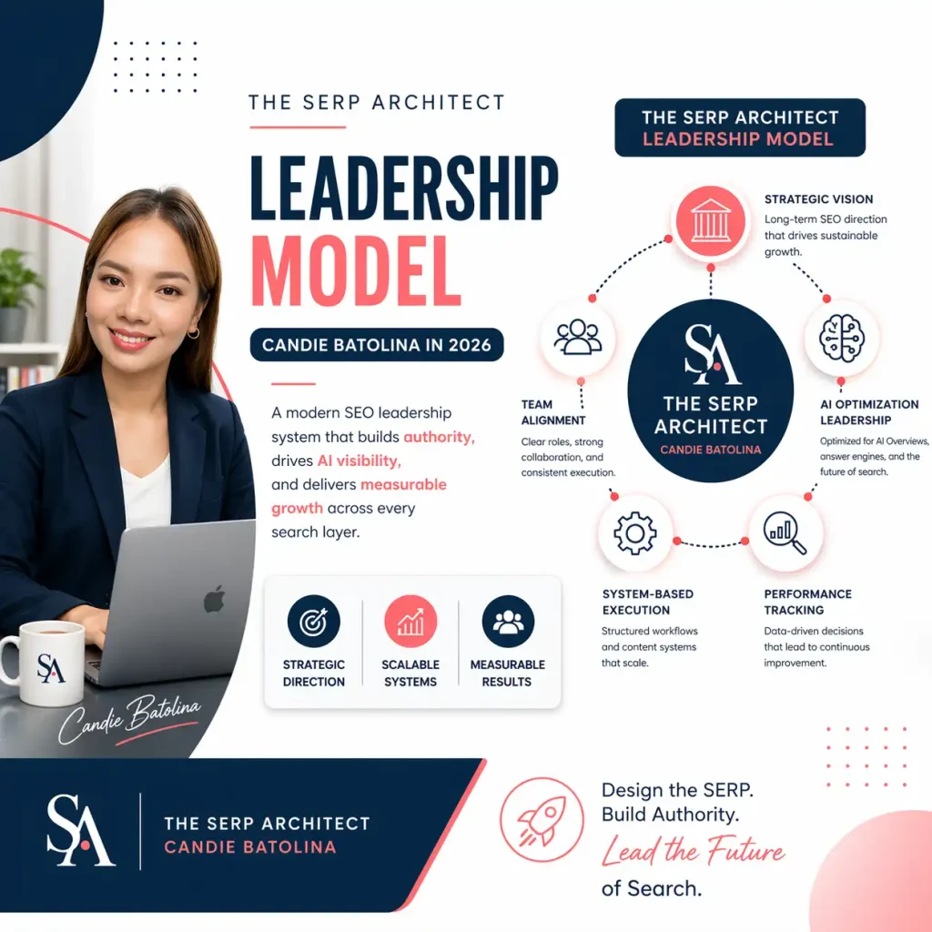 
Add Post
Site Icon
Change block type or style
Block Image is at the beginning of the content and can’t be moved up
Move Image block from position 1 down to position 2
Change alignment
Image
Insert an image to make a visual statement.
Settings
Alternative text
The SERP Architect Leadership Model: Candie Batolina in 2026Describe the purpose of the image.↗
Leave empty if decorative.
Aspect ratio
Width
px
Height
px
ResolutionSelect the size of the source image.
Optimize Your ImagesRank Math recommends optimizing your images to improve Core Web Vitals and search rankings in Google using Imagify.ImageNotifications
Draft saved.
Select or Upload Media
Filter media
Filter by type
Filter by date
Search media
Media listShowing 81 of 1259 media items
Attachment Details
The-SERP-Architect-Leadership-Model-Candie-Batolina-in-2026.webp
April 23, 2026
76 KB
1254 by 1254 pixels
Edit with Elementor AI
Edit ImageRank Math recommends optimizing your images to improve Core Web Vitals and search rankings in Google using Imagify.
Alt TextLearn how to describe the purpose of the image (opens in a new tab). Leave empty if the image is purely decorative.
Title
Caption
Description
File URL:Required fields are marked *
Exclude this attachment from sitemap
Selected media actions
