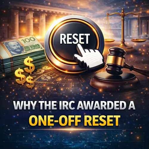 Why the IRC Awarded a One‑Off Reset