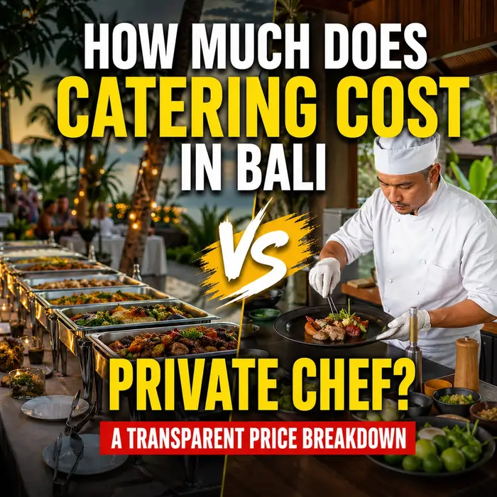 catering cost in Bali vs private chef