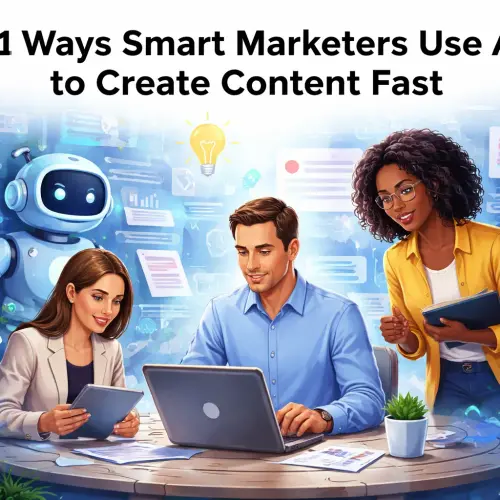 Ways Smart Marketers Use AI to Create Content Fast